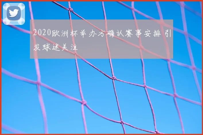 2020欧洲杯举办方确认赛事安排 引发球迷关注